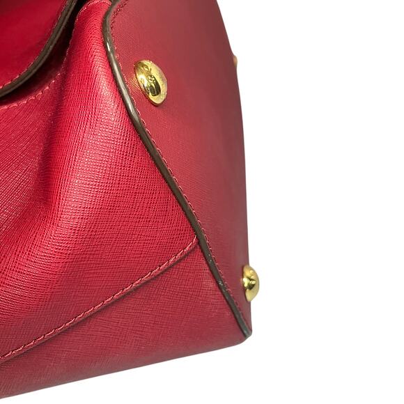 Michael Kors Red Jet Set Large Zip Tote -  Saffiano Leather w/ Dustbag - Picture 8 of 13